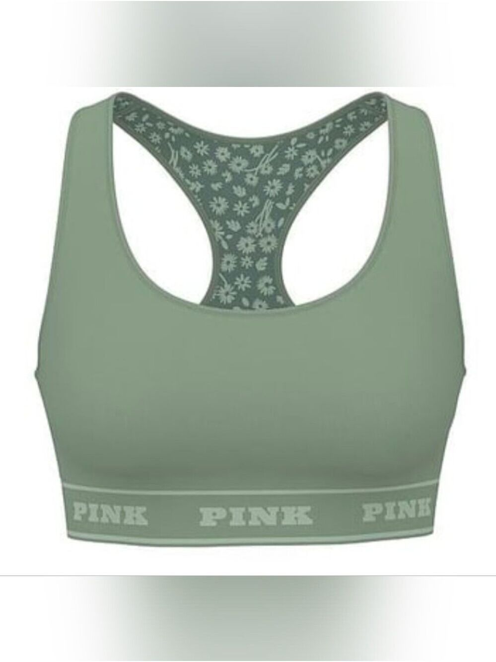 VS PINK Seamless Reversible Sports Bra Sz LG NWT